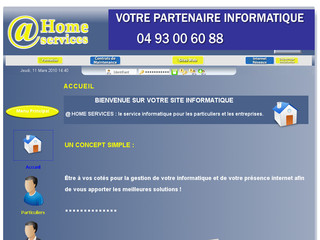 Aperçu visuel du site http://www.athome-services.net/