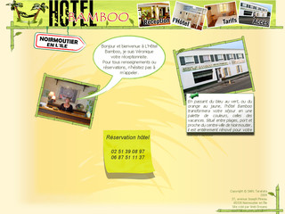 Aperçu visuel du site http://www.hotel-bamboo.com