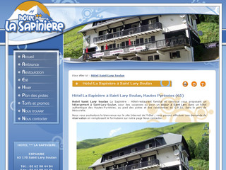 Aperçu visuel du site http://www.hotel-saint-lary.fr/