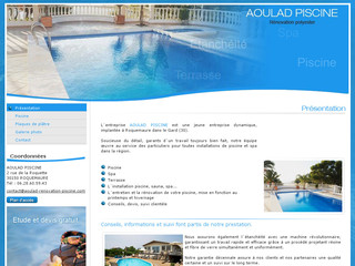 Aperçu visuel du site http://www.aoulad-renovation-piscine.com