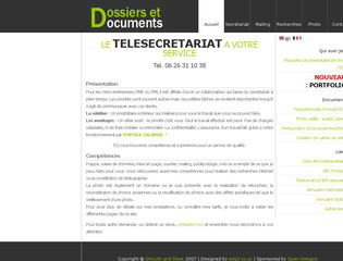 Aperçu visuel du site http://www.dossiersetdocuments.fr