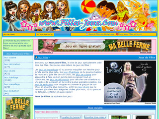 Aperçu visuel du site http://www.filles-jeux.com/