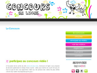 Aperçu visuel du site http://www.concoursenligne.fr