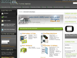 Aperçu visuel du site http://electrocity.fr
