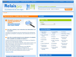 Aperçu visuel du site http://www.relaispro.com