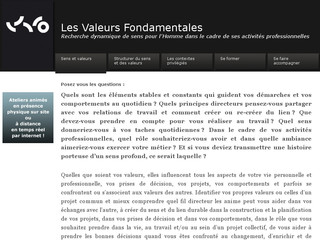 Aperçu visuel du site http://www.valeursfondamentales.com