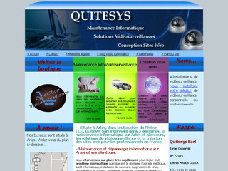 Aperçu visuel du site http://www.quitesys.com