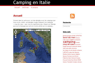 Aperçu visuel du site http://camping-italie.fr
