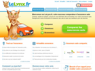 Aperçu visuel du site http://www.lelynx.fr/
