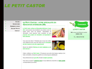 Aperçu visuel du site http://www.le-petit-castor.fr