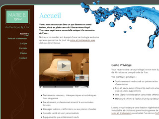 Aperçu visuel du site http://www.mariebspa.com