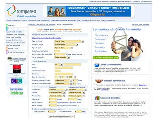 Aperçu visuel du site http://credit-immobilier.compareo.net