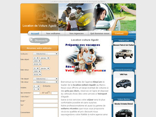Aperçu visuel du site http://www.location-agadir-voitures.com