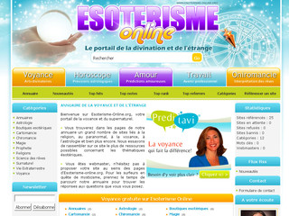 Aperçu visuel du site http://www.esoterisme-online.org