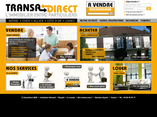 Aperçu visuel du site http://www.transadirect.com