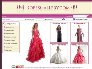 Aperçu visuel du site http://www.robesgallery.com