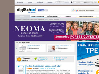 Doc étudiant : partage de documents - Documents.digischool.fr