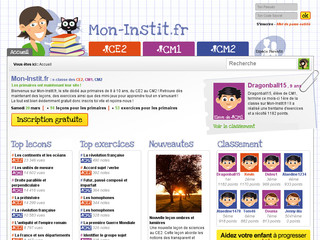 Aperçu visuel du site http://www.mon-instit.fr