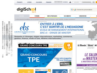 Aperçu visuel du site http://bac-s.digischool.fr/