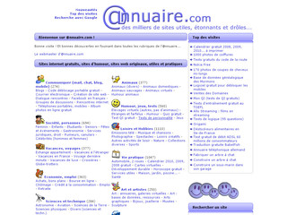 Aperçu visuel du site http://www.nnuaire.com/