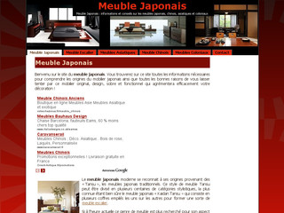 Aperçu visuel du site http://meublejaponais.com
