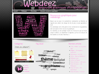 Aperçu visuel du site http://www.webdeez.eu