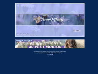 Aperçu visuel du site http://www.naturopattes.com