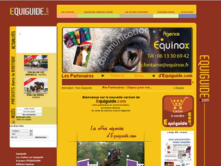 Aperçu visuel du site http://www.equiguide.com