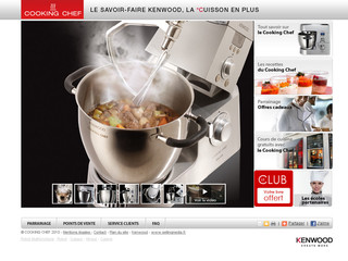 Aperçu visuel du site http://www.cooking-chef.fr