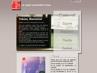 Aperçu visuel du site http://www.japon-pour-tous.com