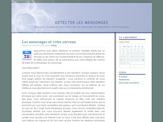 Aperçu visuel du site http://www.detecter-les-mensonges.fr
