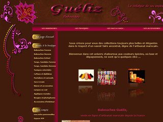 Aperçu visuel du site http://www.babouches-gueliz.com