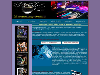Aperçu visuel du site http://www.discjockey-france.com