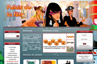 Aperçu visuel du site http://www.palaisdelafete.com