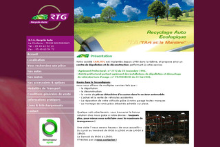 Aperçu visuel du site http://www.casse-auto-rtg.fr