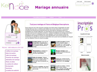 Aperçu visuel du site http://www.kelnoce.fr