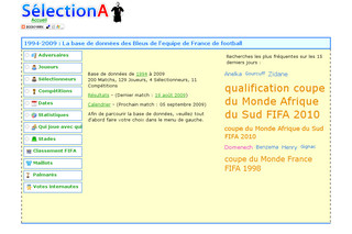Aperçu visuel du site http://selectiona.free.fr