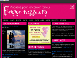 Aperçu visuel du site http://www.femme-russe.org