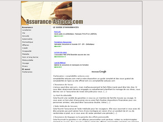 Aperçu visuel du site http://www.assurance-astuces.com