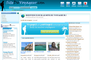 Aperçu visuel du site http://www.siteduvoyageur.com/