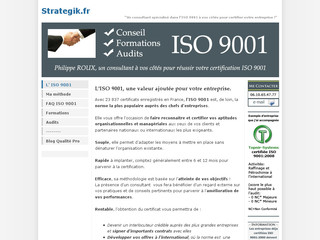 Aperçu visuel du site http://strategik.fr