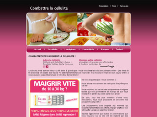 Aperçu visuel du site http://www.combattre-cellulite.com