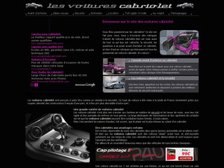 Aperçu visuel du site http://www.voitures-cabriolet.net