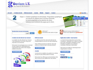 Aperçu visuel du site http://www.deviam.be