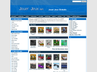 Jouerjeux.net - Large choix de jeux gratuits en ligne