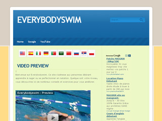 Aperçu visuel du site http://everybodyswim.blogspot.com/