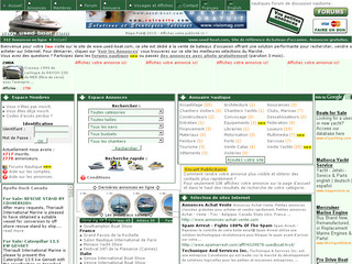 Aperçu visuel du site http://www.used-boat.com