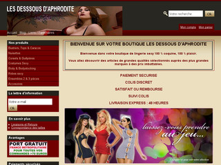 Les Dessous d'Aphrodites - Boutique de lingerie en ligne - Les-dessous-daphrodite.com