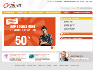 Aperçu visuel du site http://www.thelem-assurances.fr