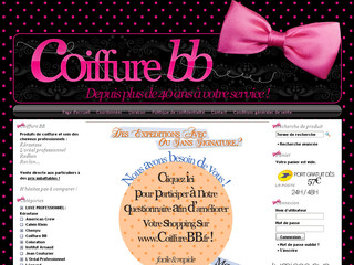 Aperçu visuel du site http://www.coiffurebb.fr